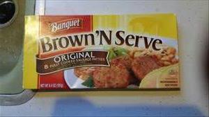 Banquet Brown 'N Serve Beef Sausage Patties