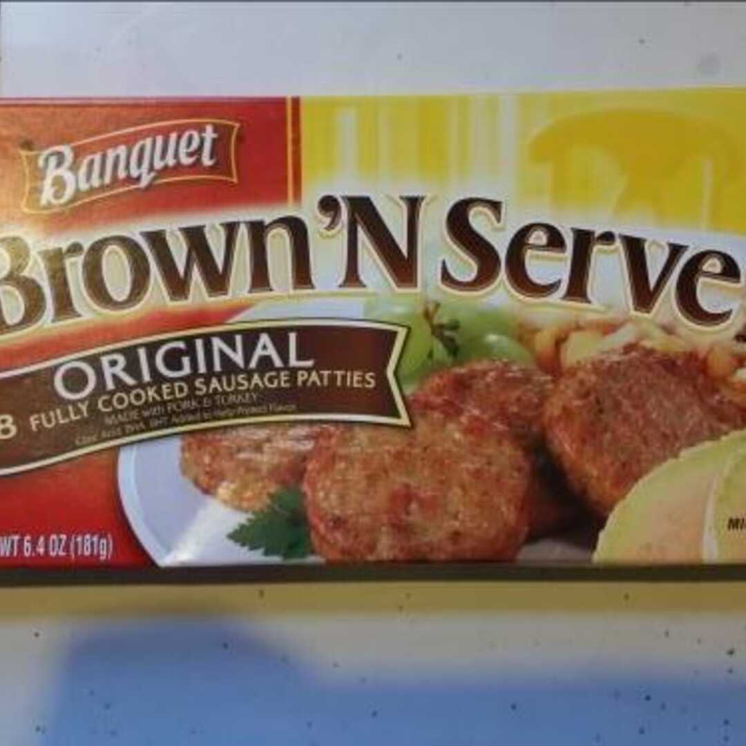 Banquet Brown 'N Serve Beef Sausage Patties