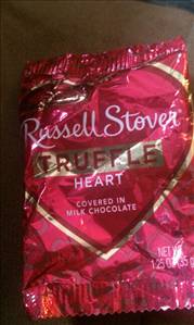 Russell Stover Truffle Heart covered in Milk Chocolate
