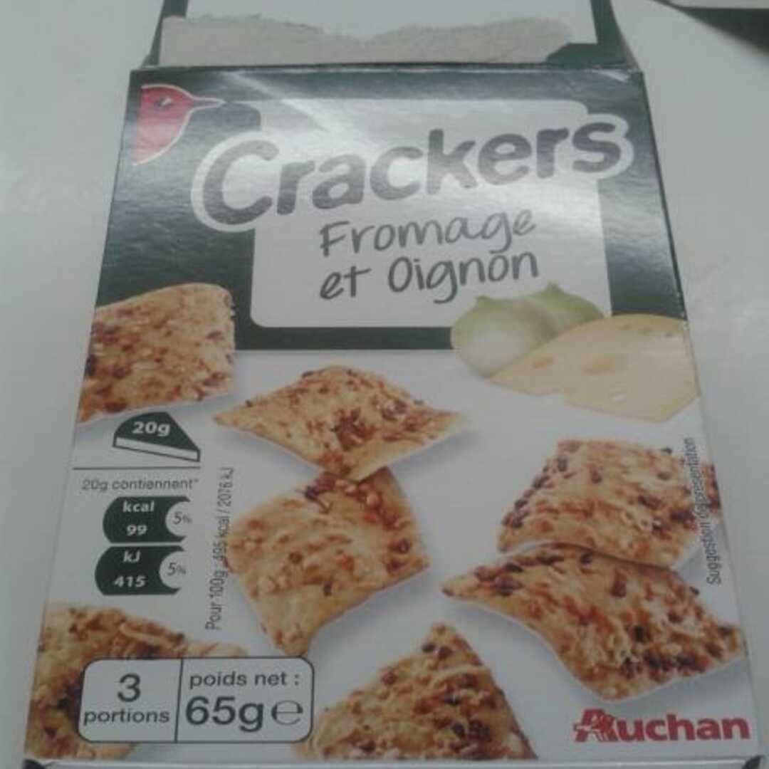Auchan Crackers Fromage et Oignon
