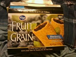 Kroger Low Fat Fruit & Grain Cereal Bar - Blueberry
