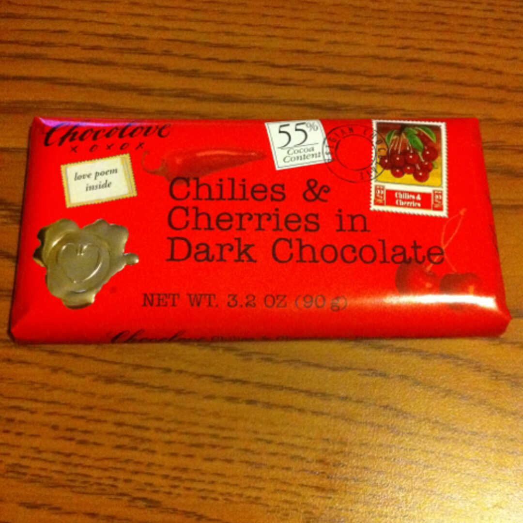 Chocolove Chilies & Cherries in 55% Dark Chocolate
