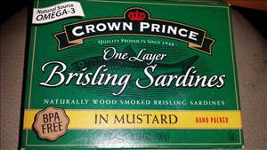 Crown Prince Brisling Sardines in Mustard