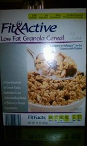Fit & Active Low Fat Granola Cereal with Raisins