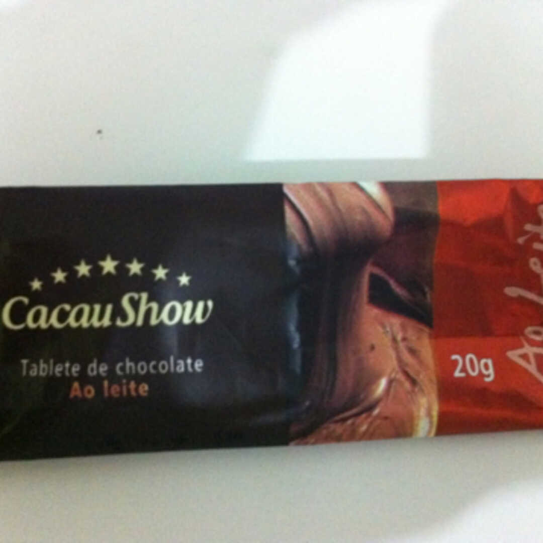 Cacau Show Tablete de Chocolate Ao Leite com Sabor Avelã