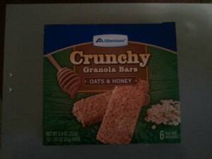 Albertsons Crunchy Granola Bars - Oats & Honey