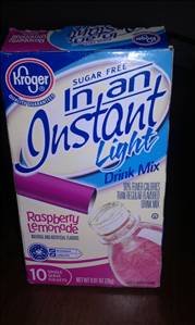 Kroger Sugar Free In An Instant Light Drink Mix - Raspberry Lemonade