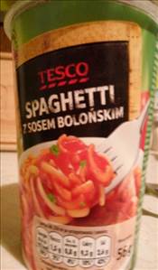 Tesco Spaghetti z Sosem Bolońskim