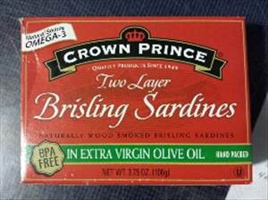 Crown Prince Brisling Sardines in Olive Oil