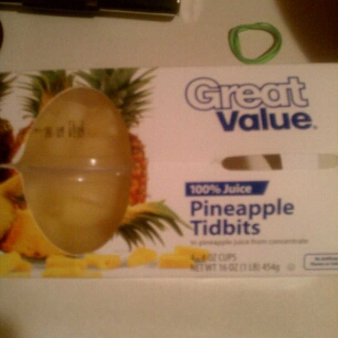 Great Value Pineapple Tidbits