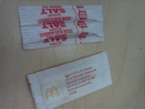 McDonald's Salt Packet