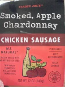 Trader Joe's Smoked Apple Chardonnay Chicken Sausage