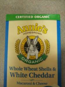 Annie's Homegrown Organic Whole Wheat Shells & White Cheddar