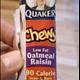 Quaker Chewy 90 Calorie Lowfat Granola Bars - Oatmeal Raisin