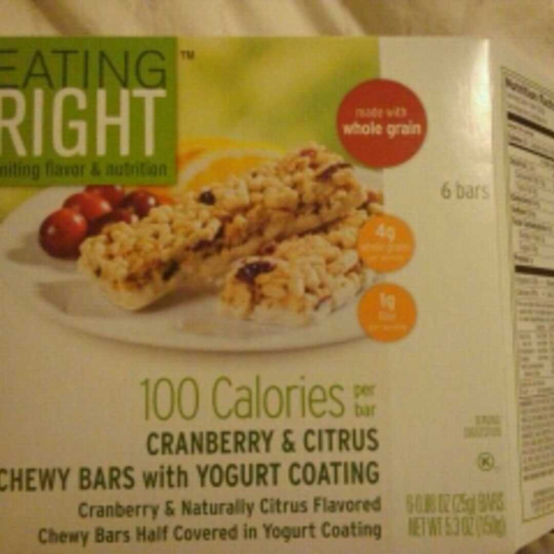Eating Right Cranberry & Citrus Chewy Bar With Yogurt Coating