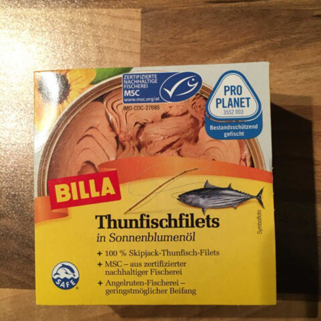 Billa Thunfischfilets in Sonnenblumenöl