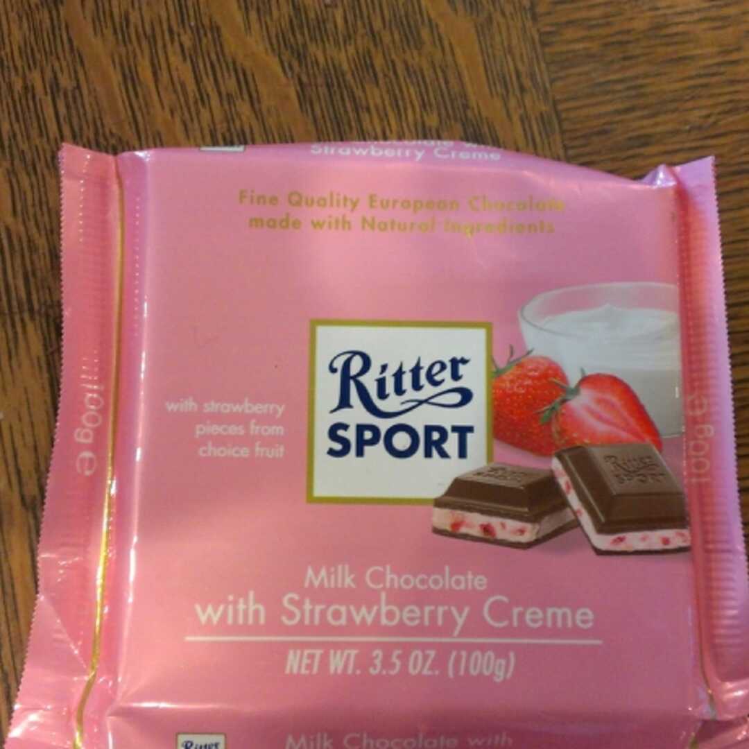 Ritter Sport Milk Chocolate with Strawberry Creme