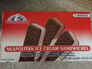 Polar Treats Neapolitan Ice Cream Sandwich