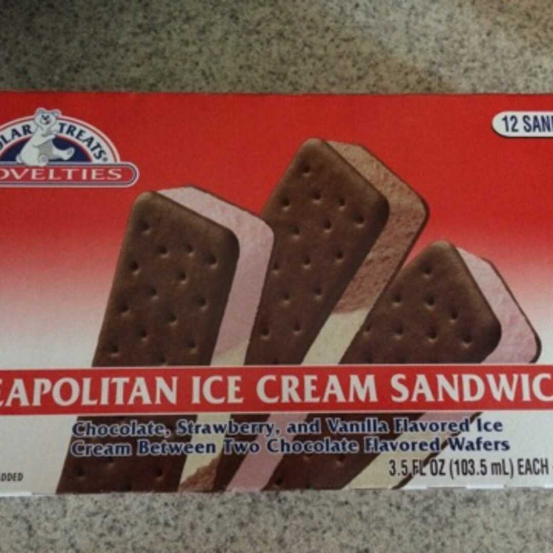 Polar Treats Neapolitan Ice Cream Sandwich