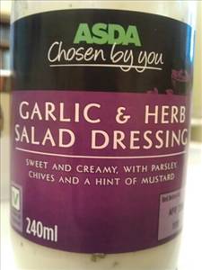 Asda Garlic & Herb Salad Dressing