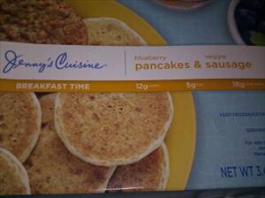 Jenny Craig Blueberry Pancakes & Veggie Sausage