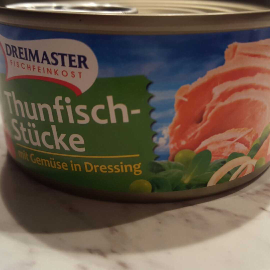 Dreimaster  Thunfisch-Stücke mit Gemüse in Dressing