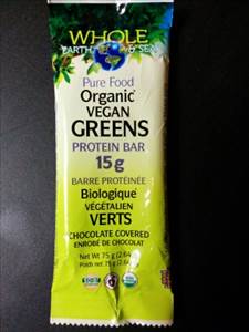 Whole Earth & Sea Pure Food Organic Vegan Greens Protein Bar