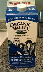 Organic Valley Organic Reduced Fat 2% Milk