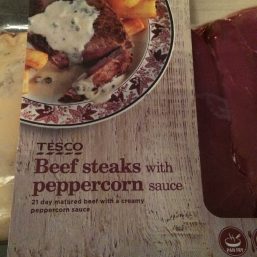 Tesco Beef Steaks in Creamy Peppercorn Sauce