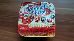 Müller Joghurt mit der Ecke Cola Balls