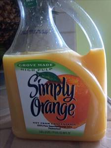 Simply Orange Grove Made Orange Juice
