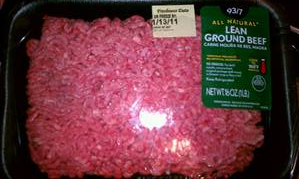 Wal-Mart Lean Ground Beef 93/7