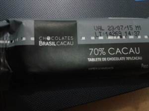 Chocolates Brasil Cacau Tablete de Chocolate 70% Cacau