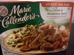 Marie Callender's Steak in Mushroom Sauce with Roasted Red Potatoes & Classic Green Bean Casserole