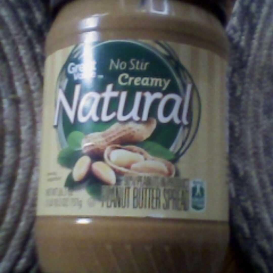 Great Value No Stir Creamy Natural Peanut Butter