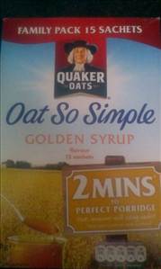 Quaker Oat So Simple Golden Syrup with Semi-Skimmed Milk