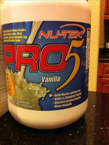 Nu-tek Pro5 Vanilla Protein Powder