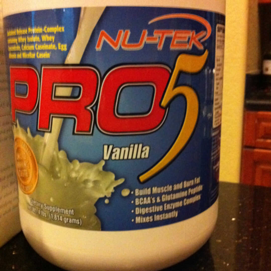 Nu-tek Pro5 Vanilla Protein Powder