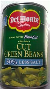 Del Monte Cut Green Beans (50% Less Salt)