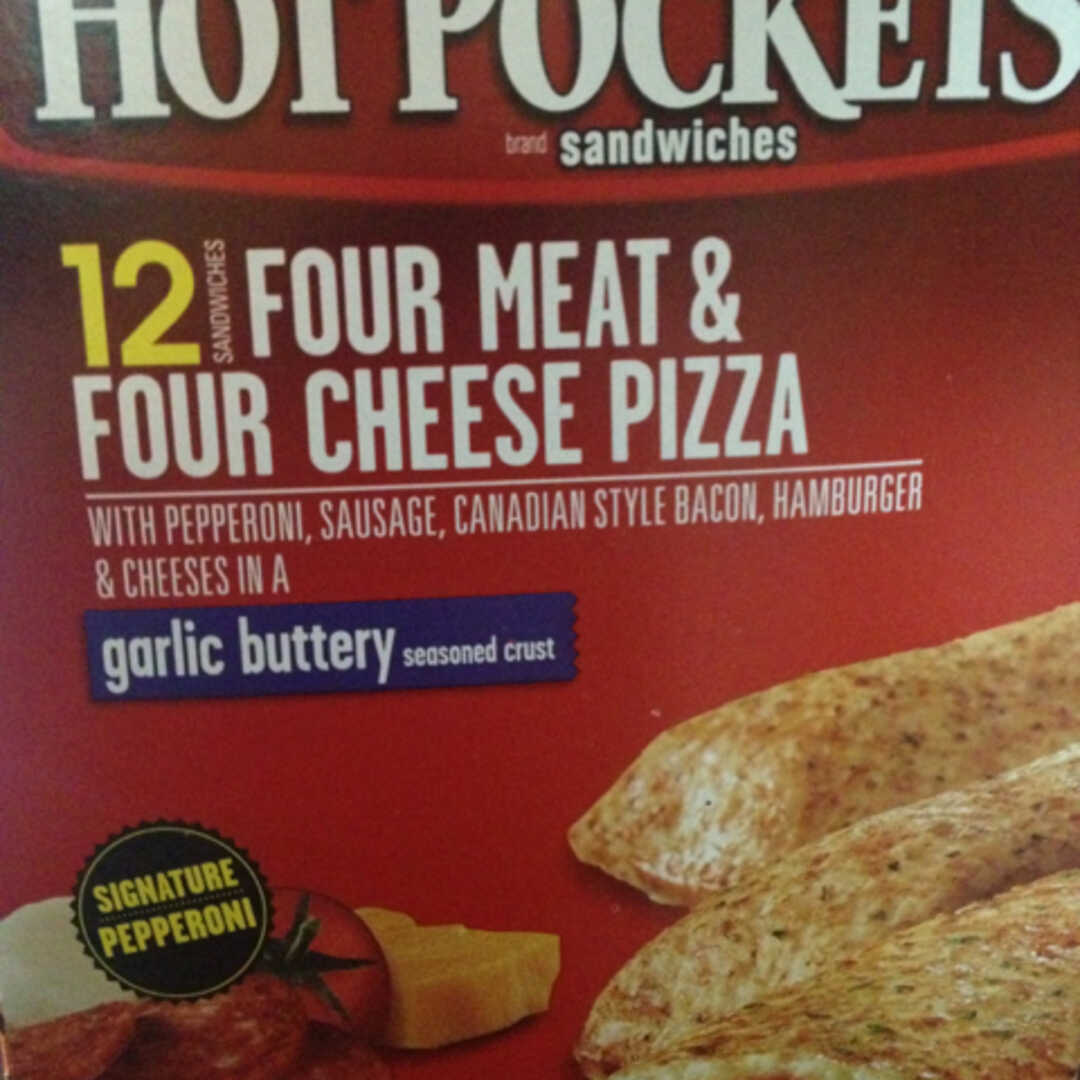 Hot Pockets High Protein Four Meat & Four Cheese Pizza