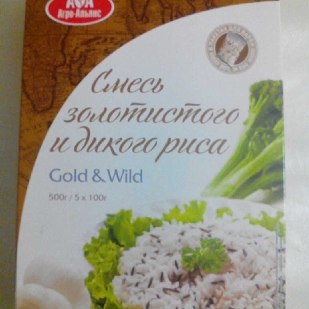 Агро-Альянс Смесь Золотистого и Дикого Риса Калории и Пищевая Ценность