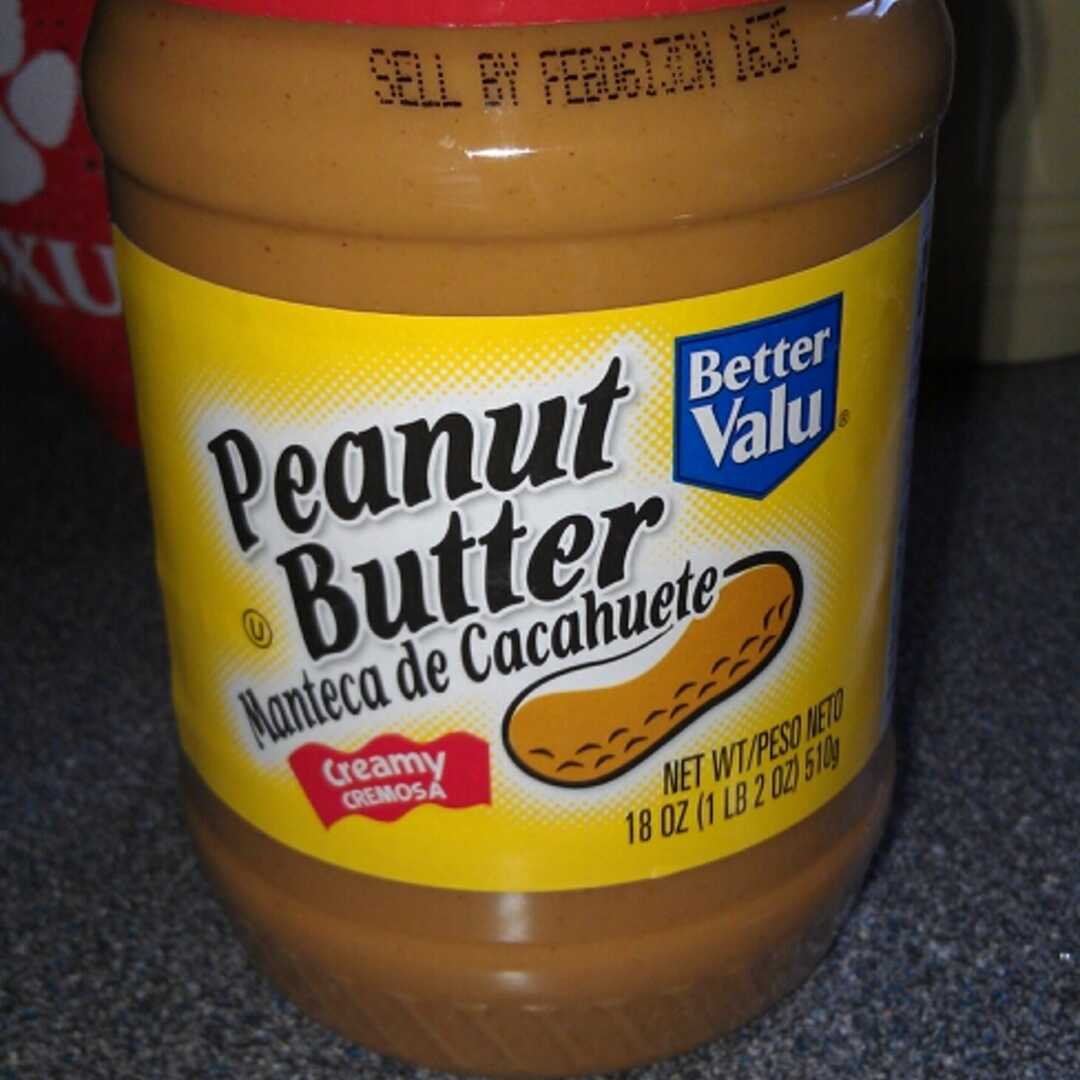 One serving size of peanut butter is 1 tablespoon, about the size of a  walnut! #funfoodfacts