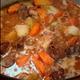 Lamb or Mutton Stew with Potatoes and Vegetables in Tomato-Based Sauce