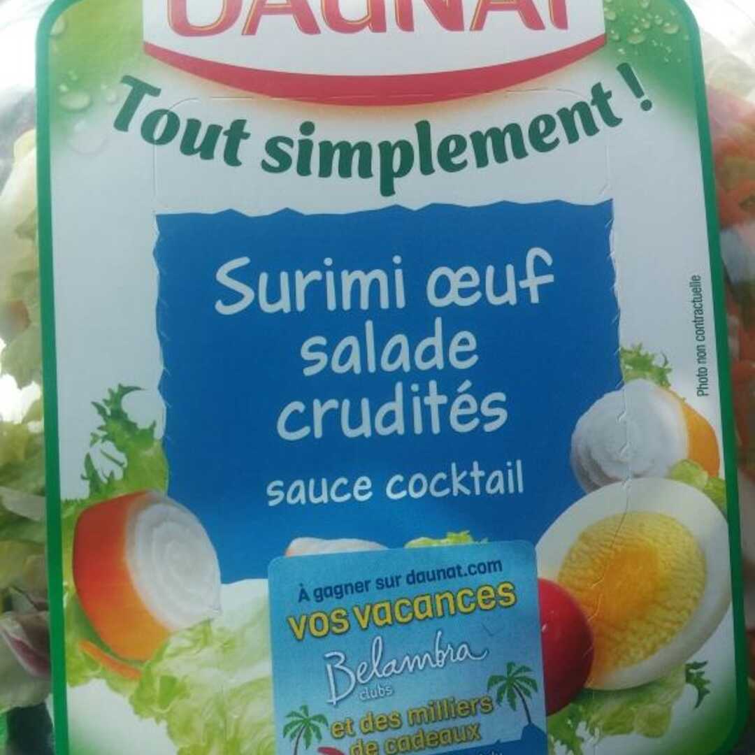 Daunat Surimi Oeuf Salade Crudités Sauce Cocktail