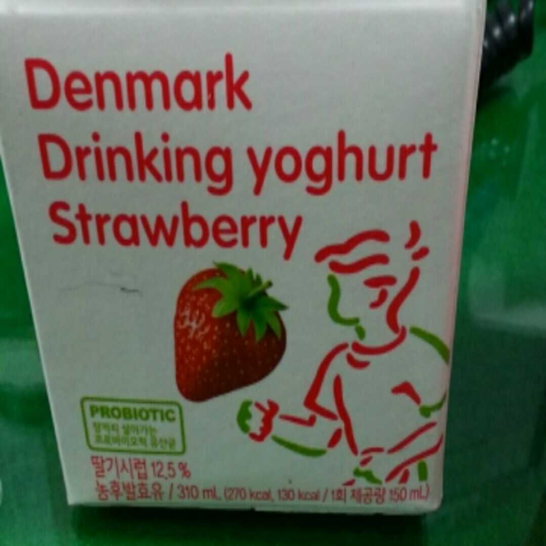 덴마크 드링킹 요구르트 딸기
