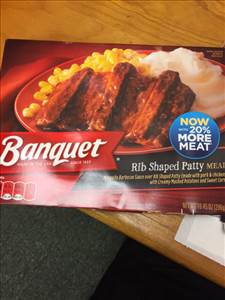 Banquet Rib Shaped Patty Meal