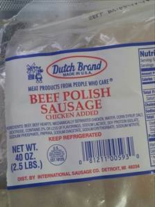 Dutch Brand Beef Polish Sausage