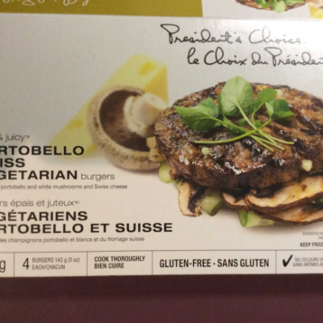 President's Choice Portobello Swiss Vegetarian Burgers