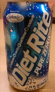 Diet Rite Pure Zero Cola (Can)