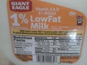 Giant Eagle 1% Low Fat Milk